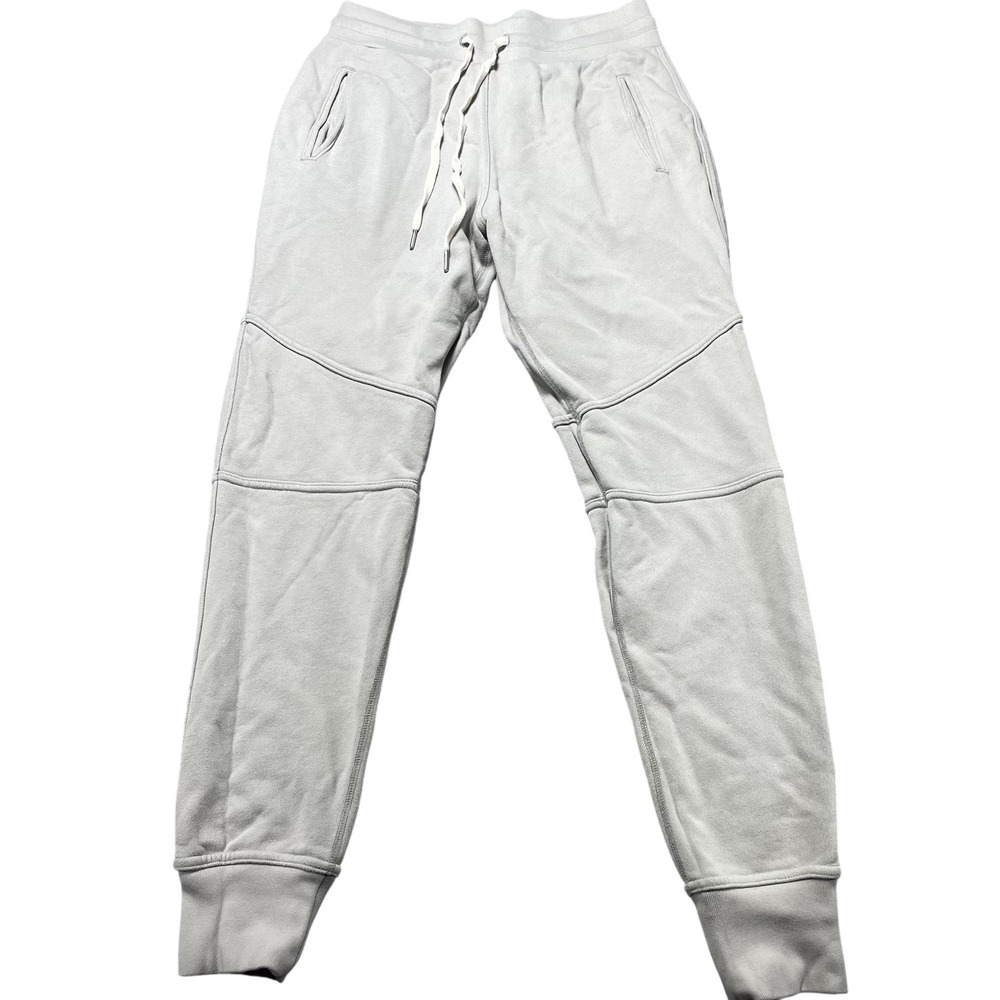 John Elliott Pants Men XL Gray French Terry Sweatpants Drawstring Zip Jogger USA